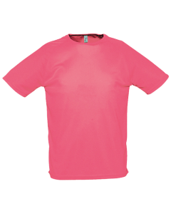 SOL's Sporty Sport T-shirt met eigen bedrukking-153 - Neon Coral-XS