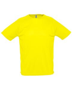 SOL's Sporty Sport T-shirt met eigen bedrukking-302 - Lemon-XS