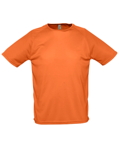 SOL's Sporty Sport T-shirt met eigen bedrukking-400 - Oranje-XS