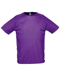 SOL's Sporty Sport T-shirt met eigen bedrukking-712 - Dark Purple-XS