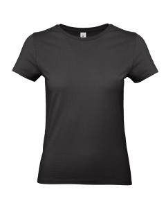 Dames T-shirt met eigen bedrukking-M-Zwart